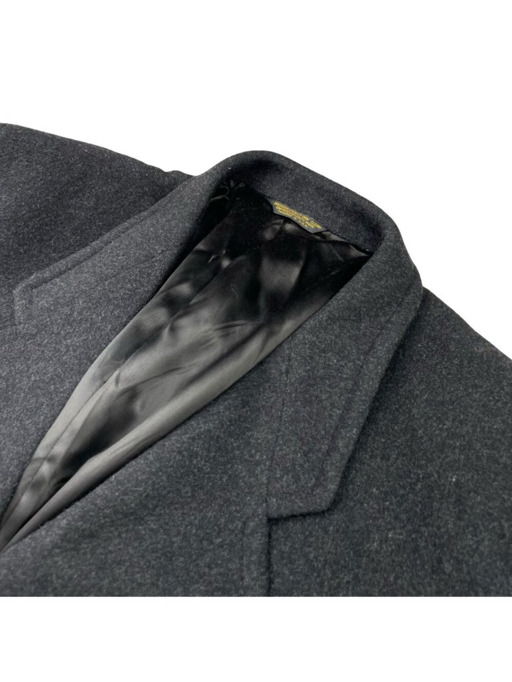 Pierre Cardin Men’s 100% Wool 3-Button Trench Coat Charcoal Gray • USA • 52R